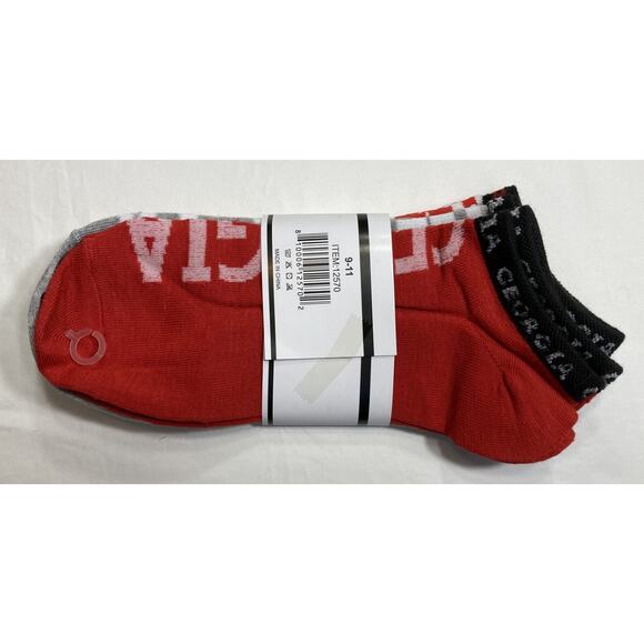 Georgia Bulldogs Socks 2-3Packs Ankle Socks, Women's 9-11, NCAA - Picture 4 of 9